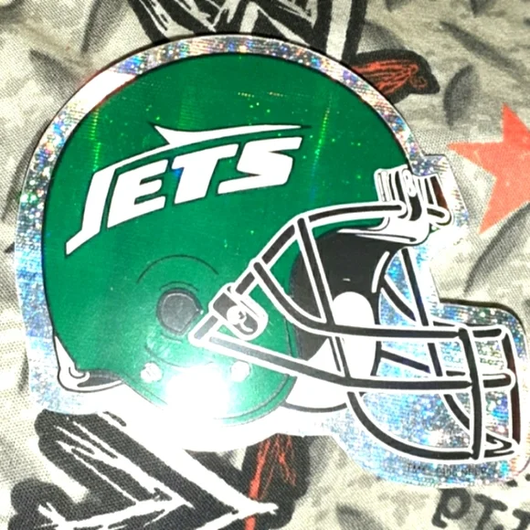 NFL | Other | 996 New York Jets Prism Helmet Football Sticker Vintage 9s Nfl  | Poshmark